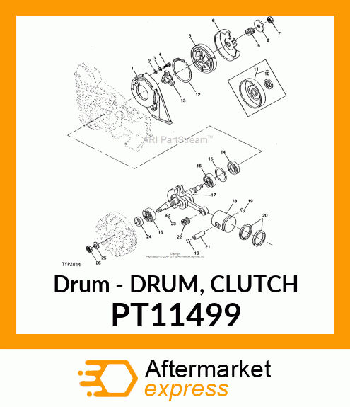 Drum - DRUM, CLUTCH PT11499