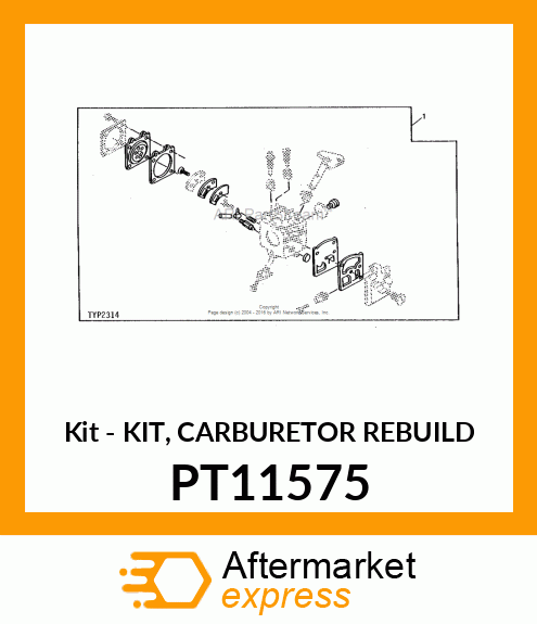 Kit - KIT, CARBURETOR REBUILD PT11575