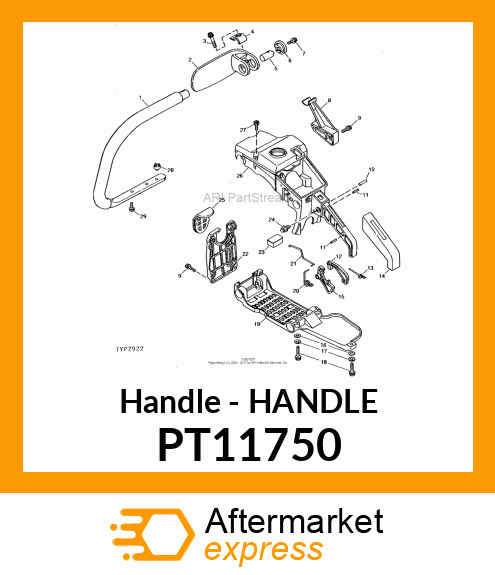 Handle PT11750