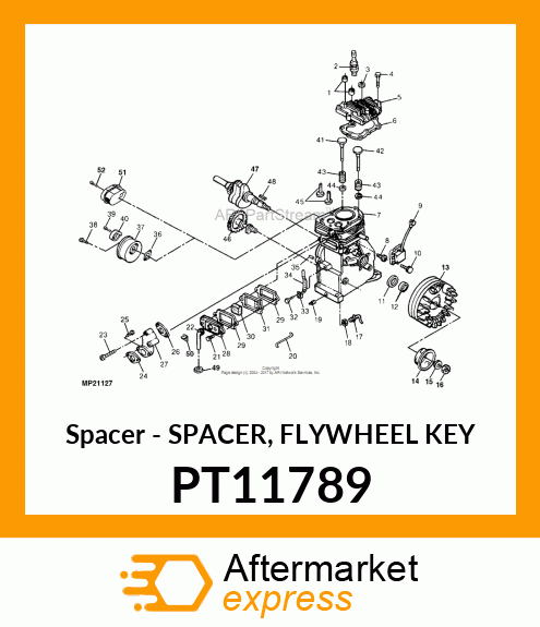 Spacer Flywheel Key PT11789