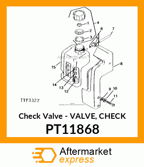 Check Valve - VALVE, CHECK PT11868