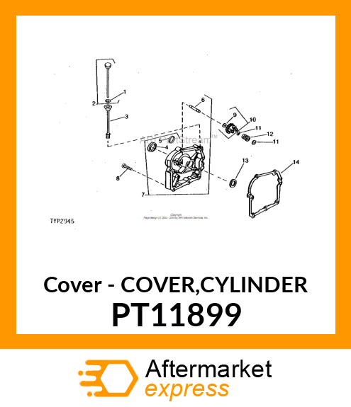 Cover - COVER,CYLINDER PT11899