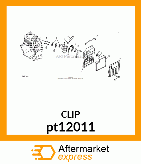 WORM GEAR CLAMP(TYPE"M")U.S.,CANADA pt12011