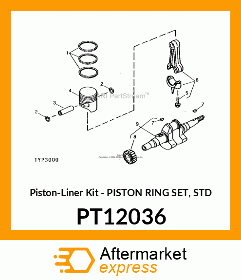 Piston Liner Kit PT12036