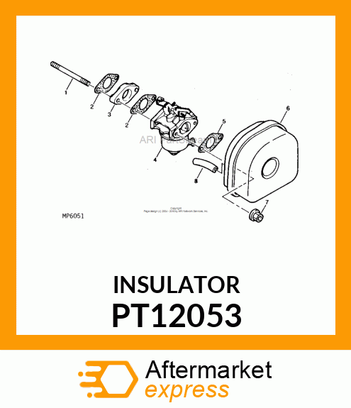 Insulator - INSULATOR PT12053