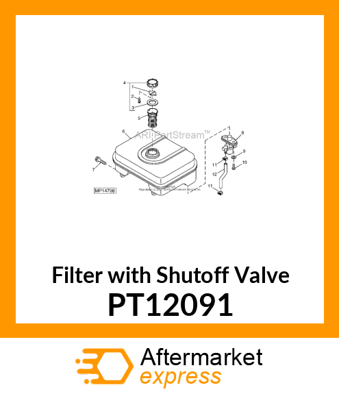 Filter with Shutoff Valve PT12091