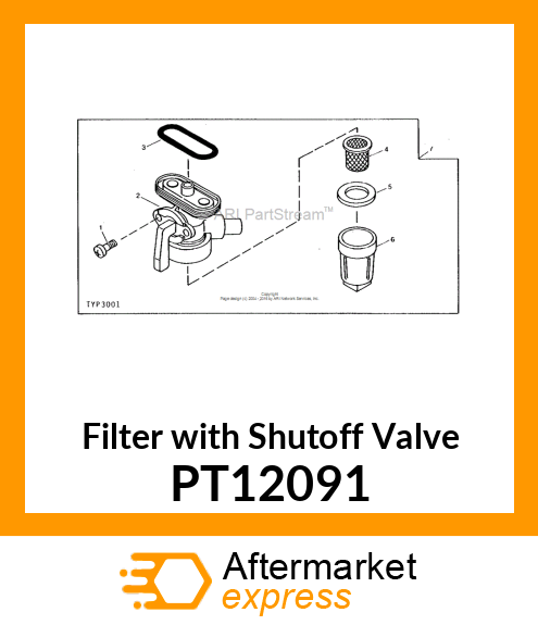 Filter with Shutoff Valve PT12091