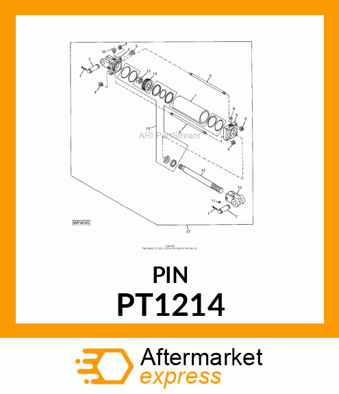 PIN,1"DIAX3 PT1214