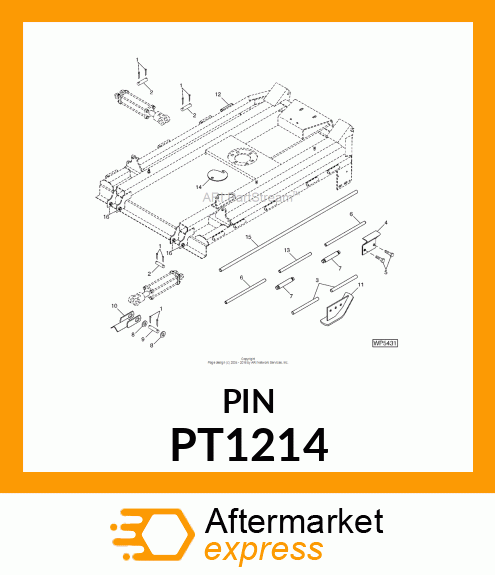 PIN,1"DIAX3 PT1214