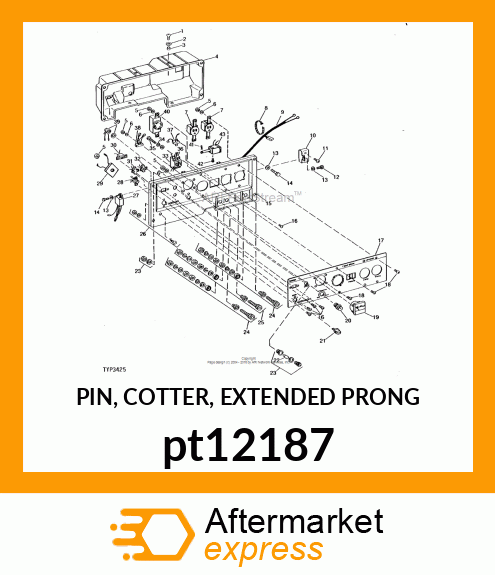 PIN, COTTER, EXTENDED PRONG pt12187