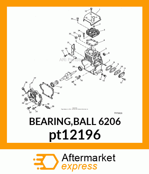 BEARING,BALL 6206 pt12196