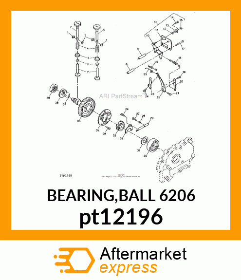 BEARING,BALL 6206 pt12196