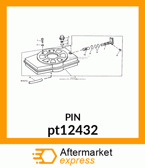 SCREW, SLFTPG, SLOTTED HEX HEAD pt12432