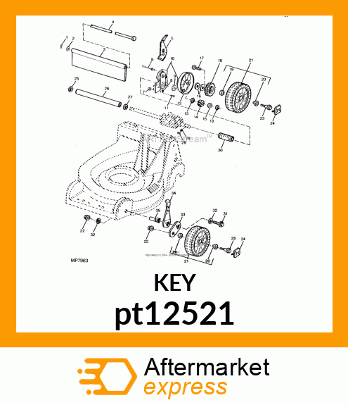 KEY, TRANSAXLE pt12521