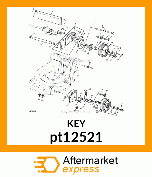 KEY, TRANSAXLE pt12521