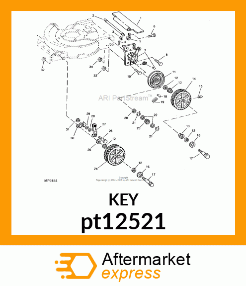 KEY, TRANSAXLE pt12521