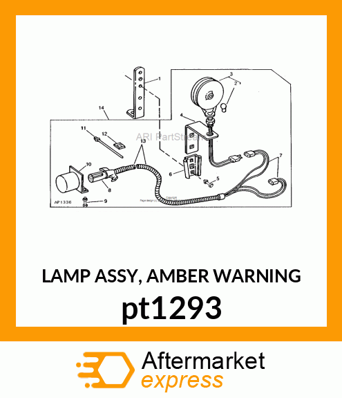 LAMP ASSY, AMBER WARNING pt1293