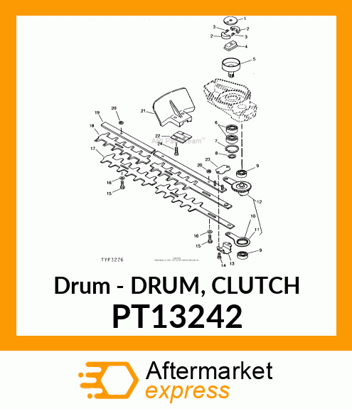 Drum - DRUM, CLUTCH PT13242