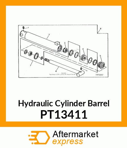 Hydraulic Cylinder Barrel PT13411