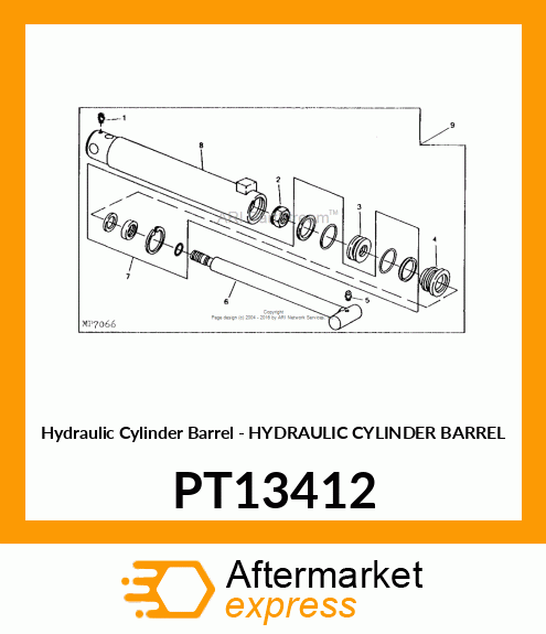 Hydraulic Cylinder Barrel PT13412