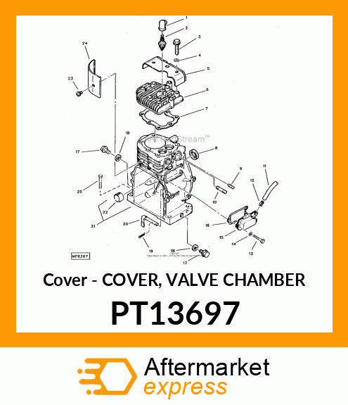 Cover - COVER, VALVE CHAMBER PT13697