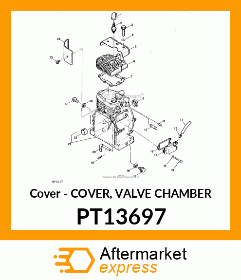 Cover - COVER, VALVE CHAMBER PT13697