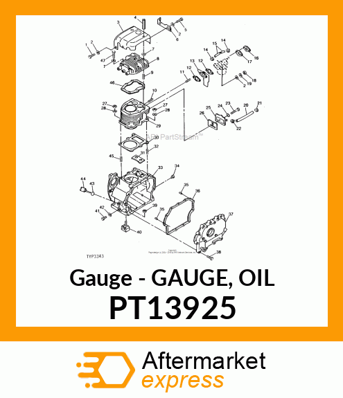 Gauge - GAUGE, OIL PT13925