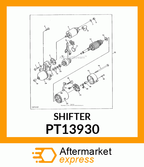 Shifter - SHIFT, LEVER SET PT13930