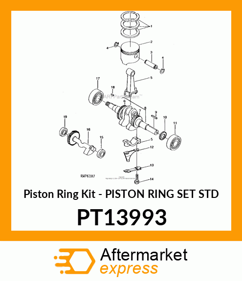 Piston Ring Kit - PISTON RING SET STD PT13993