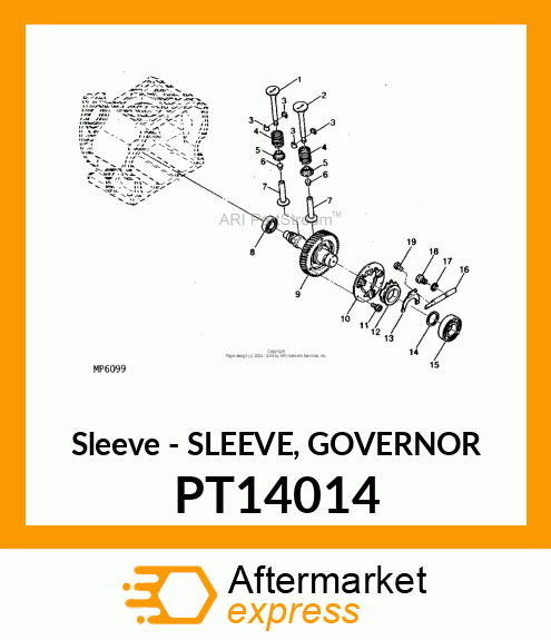 Sleeve - SLEEVE, GOVERNOR PT14014