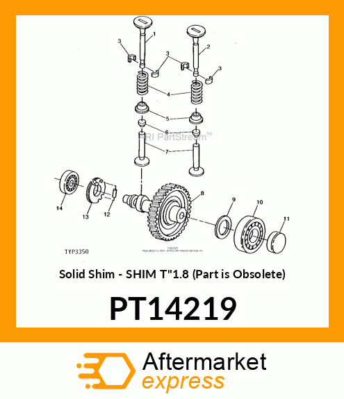 Solid Shim - SHIM T"1.8 (Part is Obsolete) PT14219