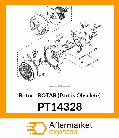 Rotor - ROTAR (Part is Obsolete) PT14328