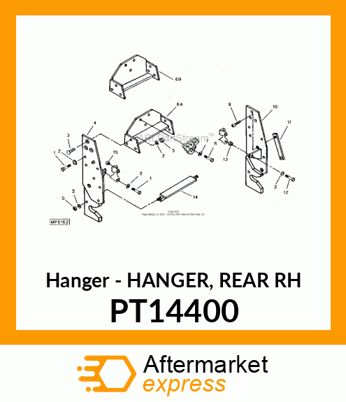 Hanger - HANGER, REAR RH PT14400