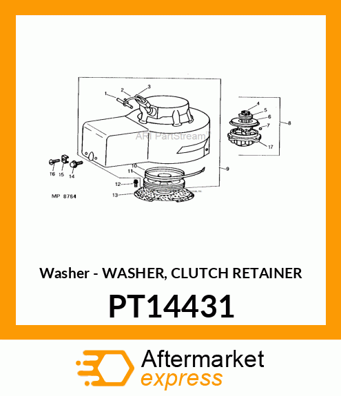 Washer - WASHER, CLUTCH RETAINER PT14431