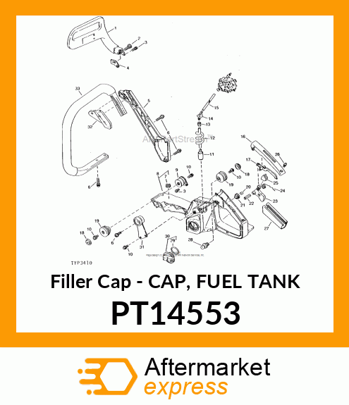 Filler Cap - CAP, FUEL TANK PT14553