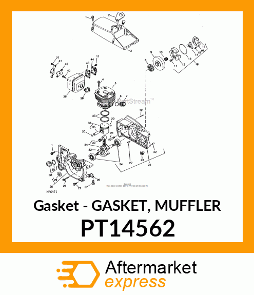 Gasket - GASKET, MUFFLER PT14562