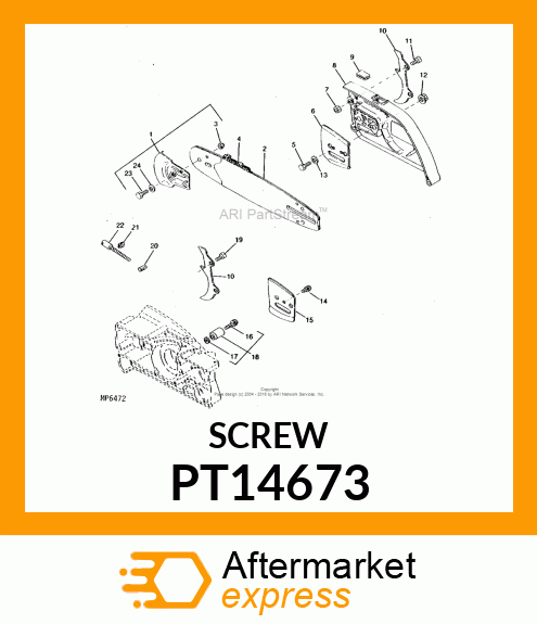 Screw - SCREW 5X20, TORX/SLOTTED PT14673