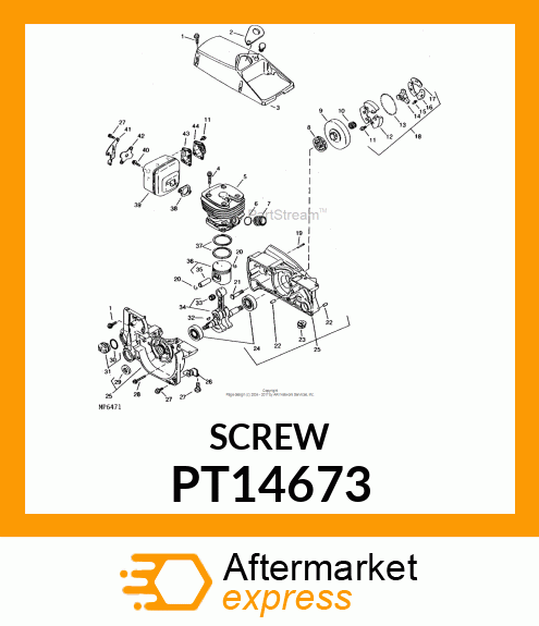 Screw - SCREW 5X20, TORX/SLOTTED PT14673