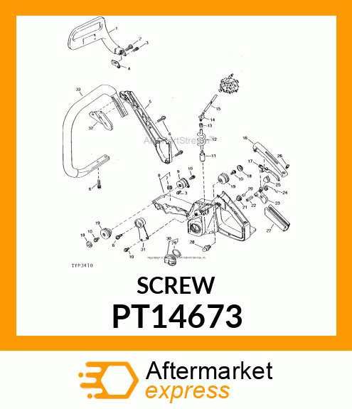 Screw - SCREW 5X20, TORX/SLOTTED PT14673