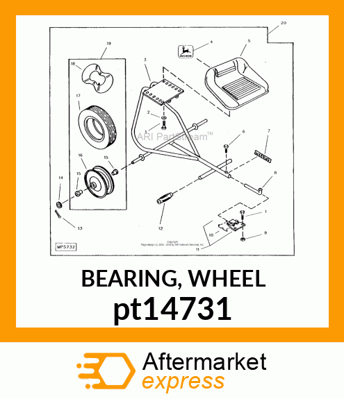 BEARING, WHEEL pt14731