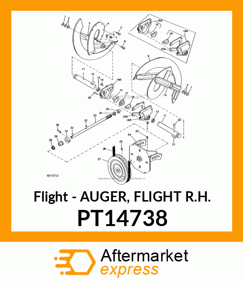 Flight - AUGER, FLIGHT R.H. PT14738