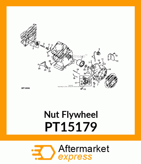Nut Flywheel PT15179