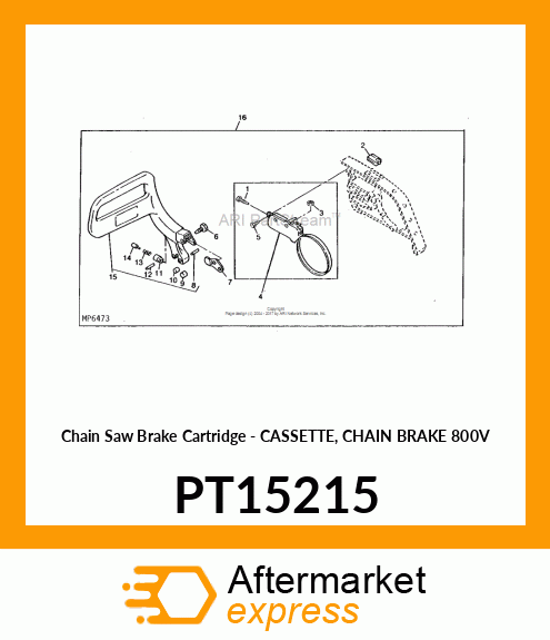 Chain Saw Brake Cartridge - CASSETTE, CHAIN BRAKE 800V PT15215