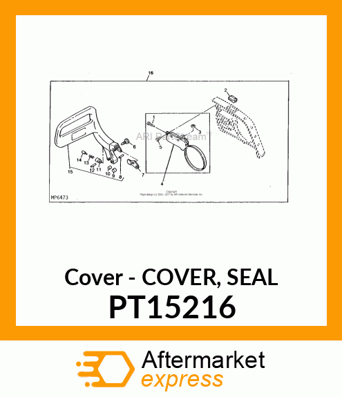 Cover - COVER, SEAL PT15216