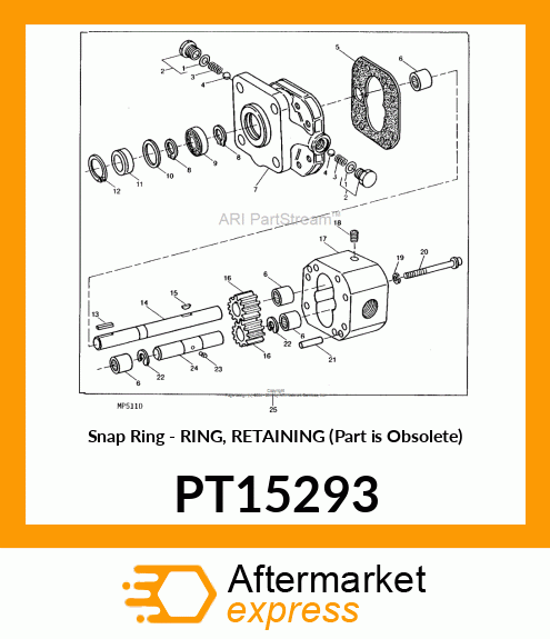 Snap Ring - RING, RETAINING (Part is Obsolete) PT15293