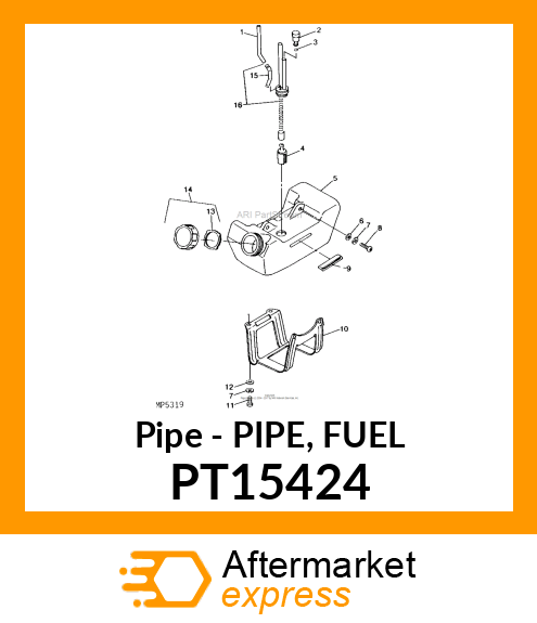 Pipe - PIPE, FUEL PT15424