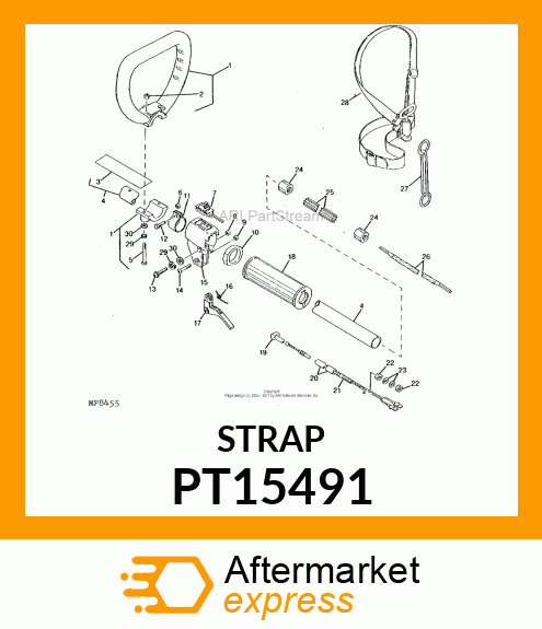 Strap - ASSY., HARNESS PT15491