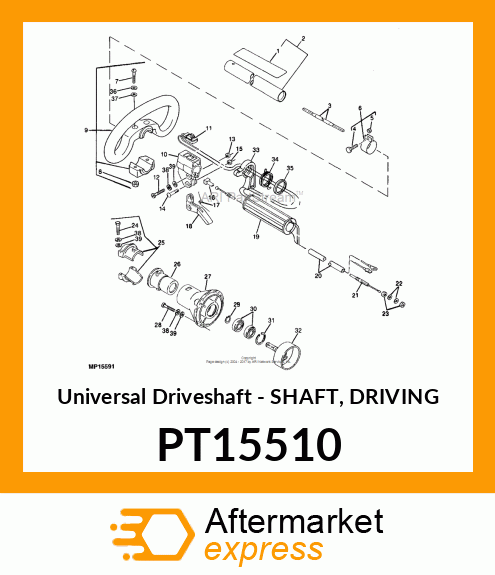 Universal Driveshaft PT15510