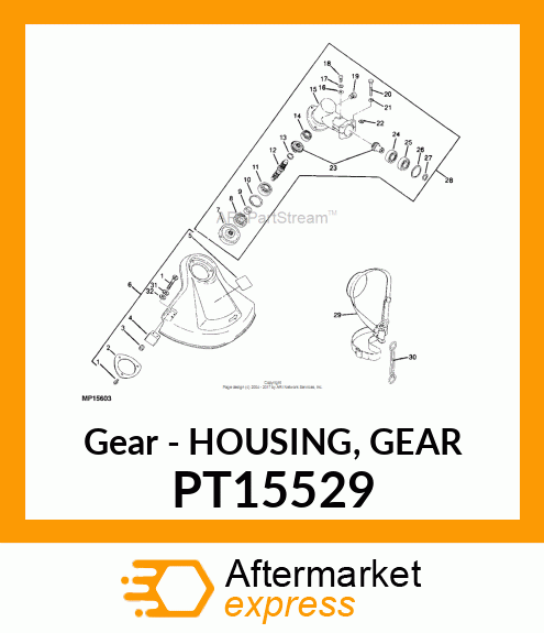 Gear - HOUSING, GEAR PT15529