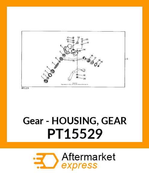 Gear - HOUSING, GEAR PT15529